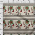 thumbnail image 3 of oneOone Tissu Georgette Viscose Brun Clair Tissu Robe Florale Maxican Tissu Imprimé au Mètre 42 Pouces de Large, 3 of 4