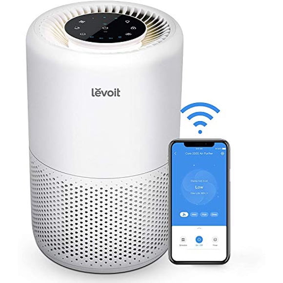 Levoit Core 200S Purificateur d'Air HEPA Véritable H13 de 915 Pi2, Blanc