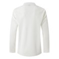 thumbnail image 5 of RXIRUCGD Haut Décontracté à Manches Longues pour Hommes, Blanc, Taille : m, 5 of 5