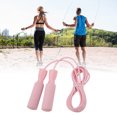 thumbnail image 4 of Corde, Améliorer les Réflexes Fil d'Acier Corde à Sauter Ajustable Grand Application Doubles Roulements pour Mise en Forme Rose, 4 of 8