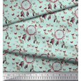 thumbnail image 3 of Soimoi Tissu Satin Modal Attrape-Rêves & Imprimé Papillon Tissu au Mètre 42 Pouces de Large, 3 of 3