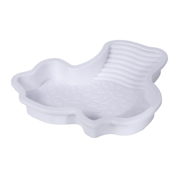TIELUTT Tortoise Water Dish with Shallow Reptile Water Dish Smooth Easy Wash Purpose Turtle Tub for Gecko Reptile Bathing Pool 1pc