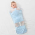 thumbnail image 3 of SNNROO Baby Swaddle Wearable Dual Zipper Cotton Parisarc Solid Sleep Sack  Kids Accessories, 3 of 8