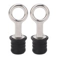 thumbnail image 2 of 2PCS Boat Plug Snap Handle, Boat Plugs Snap Handle Drain Plug, Stainless Steel Drain Snap Plug Rubber Boat Plug, Marine Boat Drain Twist Plug, Marine Boat Rubber Plug, 2 of 7