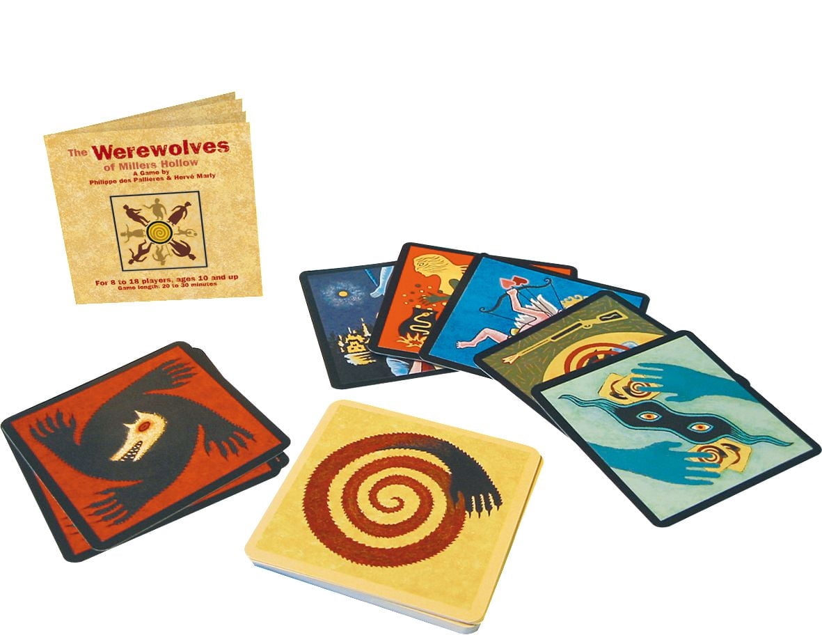 Loups-Garous/Werewolves (Version anglaise et française) Un jeu de plateau/cartes de Zygomatic | 8 à 18 joueurs | Un jeu de fête pour la famille | Jeu de 40 minutes | 10+