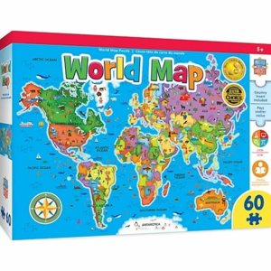 Educational - World Map 60pc Puzzle