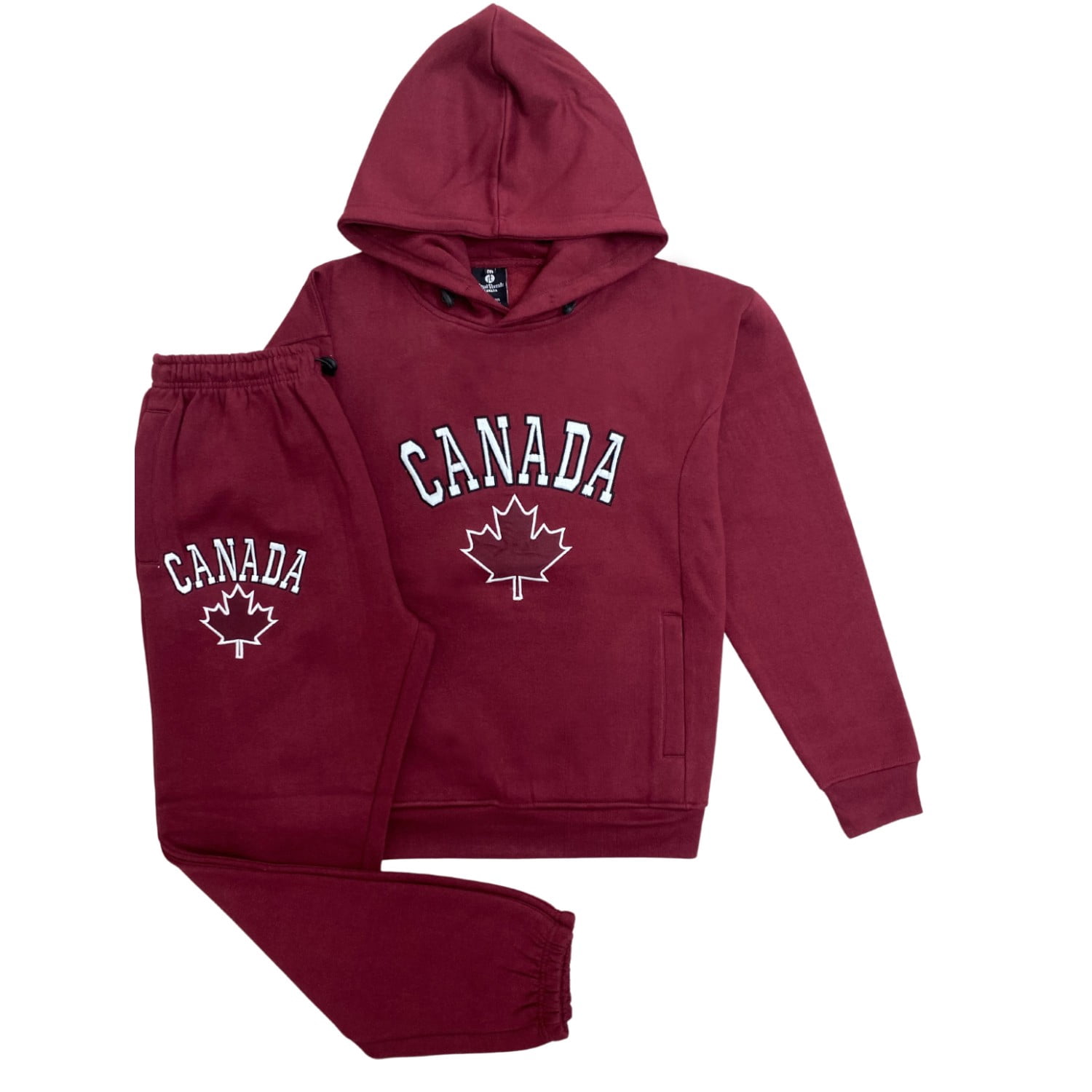 Men Classic Pullover Canada Print Sweatsuit