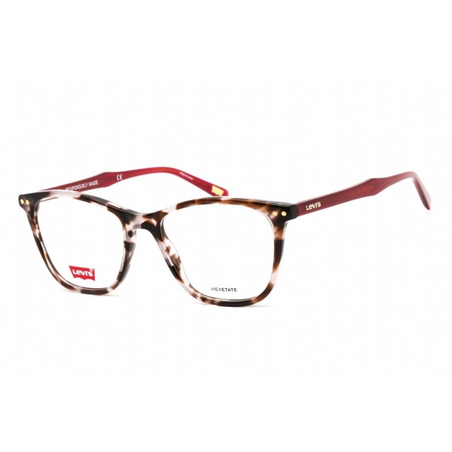 Levi's LV 5018 0HT8 00 Lunettes Hexagonales Havane Roses pour Femmes