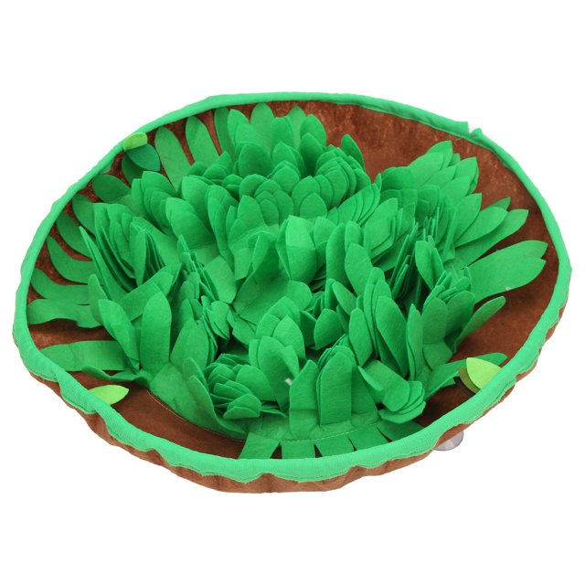 Pet Snuffle Bowl, Interactive Adjustable Foldable Dog Sniffing Pad For Travel For Cats Red,Yellow,Brown