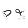 thumbnail image 3 of Fishing Retractable Lanyard Plastic Accessory Coiled Tether with Carabiner Fishing Safety Rope Tool, 3 of 6