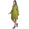 thumbnail image 3 of Moomaya Robe d'Été Fluide à Manches Longues Imprimée pour Femmes, Longueur Genou, Évasée, 3 of 6