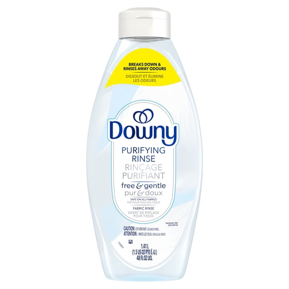Downy Free & Gentle Purifying Rinse Laundry Odour Remover, Scent Free, Gentle on skin, No dyes or heavy perfumes, Fabric Softener and Laundry Odour Removal Rinse, 70WL
