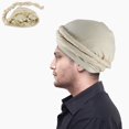 thumbnail image 1 of Turban Cap For Men Stretch Head Wraps Elastic Turban Scarf Tie For Hair Pre-Tied, 1 of 13