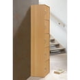 thumbnail image 4 of Hodedah 5 Shelf 5 Door Multi-Purpose Wooden Bookcase in Beige Finish, 4 of 6