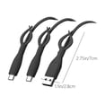 thumbnail image 3 of PRETXORVE Silicone Mobile Phone Data Cable Protective Cover Opposition Bend and Break Charging Cable Head Cover Piece Set Suitable for and Apples, 3 of 6
