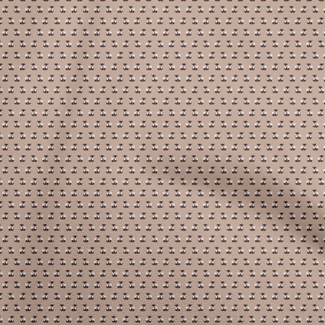 oneOone Viscose Chiffon Rose Brown Fabric Animal Craft Projects Decor Fabric Printed By The Yard 42 Inch Wide