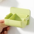 thumbnail image 3 of Wweixi Plastic Makeup Sponge Bracket 2 Compartment Rotatable Puff Draining Holder Green 1Set, 3 of 6