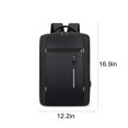 thumbnail image 3 of Cagogo Laptop Backpack, Business Slim Laptop Bag with USB Charging Port for Men Women, Water Resistant 16 Inch Computer Backpack, Durable Travel Backpack for College Study Work Office Commute, 3 of 6