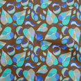 thumbnail image 1 of oneOone Polyester Spandex Brown Fabric Abstract Floral Craft Projects Decor Fabric Printed By The Yard 56 Inch Wide, 1 of 5