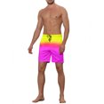 thumbnail image 2 of Shorts de Plage à Cordon de Serrage pour Hommes Jaune 32, 2 of 5
