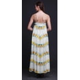 thumbnail image 2 of Bimba Rayon Tie-Dye Ladies Printed Backless Spaghetti Strap Long Maxi Evening Party Dress-Small, 2 of 5