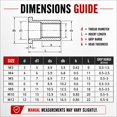 thumbnail image 5 of Rivet Nut Tool Kit, M3-M12 Metric Carbon Steel Mandrels and Rivet Nuts Set, Threaded Insert Kit for Automotive Metal Fabrication DIY Projects, 5 of 5