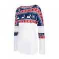 thumbnail image 4 of MesaSe MesaSe T-Shirt à Manches Longues Col Rond Imprimé de Noël pour Femmes Printemps Automne Slim, 4 of 10