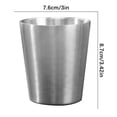 thumbnail image 2 of Yhmxh Kitchen Gadgets Kitchen Accessories Stainless Steel Double-layer Beer Mug Hot Pot Tableware Barbecue Anti-scald Tea Cup Kitchen Essentials Kitchen Aid Attachments for Home School Office Party, 2 of 2