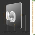 thumbnail image 2 of 20X Self Adhesive Hooks Strong Sticky Heavy Duty Wall Seamless Transparent Hooks, 2 of 6