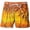 Yellow, variant on Mens Quick Dry Printed Short Swim Trunks with Mesh Lining Swimwear Bathing Suits