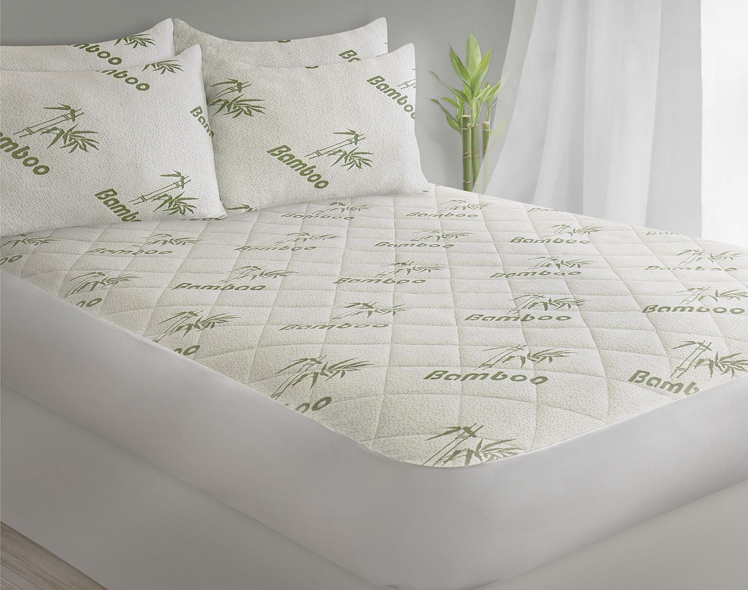 Safdie & Co. Mattress Protector T Bamboo Jacquard