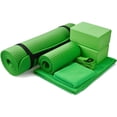 thumbnail image 1 of BalanceFrom Complete 7-Piece Yoga Set with 71” x 24” x 0.5” Extra Thick Mat, Green, 1 of 9
