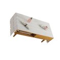 thumbnail image 3 of Cotton Linen Tablecloth Rectangular TV Cabinet Coffee Desktop Fringe Waterproof Table Cloth for Dining Hall Garden 60*160cm Beige coffee, 3 of 9