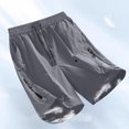 thumbnail image 1 of Sentmoon Cargo Shorts for Men Elastic High Waist Athletic Shorts with Zipper Pockets Men Loose Drawstring Solid Color 2025 Summer Golf Shorts Trendy for Sports Practice Gray XXL, 1 of 5