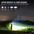 thumbnail image 2 of SURJDE Rechargeable Flashlights 900,000 Lumens, Super Bright LED Flashlight High Lumens with USB Cable, 5 Modes Waterproof Flashlight Powerful Flash Light for Home Camping Hiking, 2 of 7