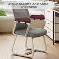 thumbnail image 2 of Memory Foam Chair Armrest Pads Set Enhanced Comfort Support For Desk Gaming Wheelchair Use Universal Fit Durable Cushion Cover, 2 of 4
