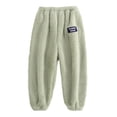 thumbnail image 1 of Girl's Fuzzy Pajama Pants Elastic Waist Fleece, 1 of 3