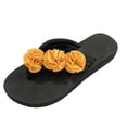 thumbnail image 2 of Dvkptbk Sandales Femmes Mode Chaussures pour Femmes Décontractées Bout Rond Talon Compensé Pantoufles Florales Sandales de Plage Chaussures pour Femmes, 2 of 7