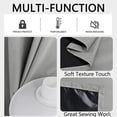 thumbnail image 4 of Chmadoxn Home Decor, Polyester Pongee Laminated Light-blocking Curtains Perforated Style Bedroom Concise Sun Protection Curtains Heat-Insulating And Soundproof Curtains Polyester Blackout Curtains, 4 of 6