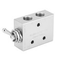 thumbnail image 3 of Position Way,Toggle Switch Valve 2-Position Pneumatic Toggle Switch Mechanical Toggle Switch Smooth Operation, 3 of 7