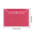 thumbnail image 3 of IROINID File Bag,Document Organizer,Reusable File Folders File Bags Document Holder,Thickened A4 Transparent Document Bag Waterproof Buckle Bag Label Plastic Archive Bag Data Bag, 3 of 5