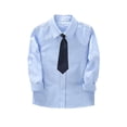 thumbnail image 1 of Nmmacb Chemise Habillée à Manches Longues pour Garçons, Col Boutonné, avec Cravate, 2-14 Ans, 1 of 7