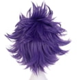 thumbnail image 4 of Perruque Violette Courte Perruques Ondulées Perruque Violette Cosplay pour Enfants Fille Perruques Synthétiques Cheveux, 4 of 4