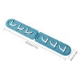 thumbnail image 1 of Dalazy Coat Rack Holder Wall Mounted Hat Key Hooks Hanger Hanging Storage Organizer for Bathroom Kitchen, ABS, Blue, 1 of 7