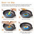 thumbnail image 4 of 4Pcs Eggs Rings Silicone Handles Nonstick Pancake Kitchen Cooking Tool, 4 of 8