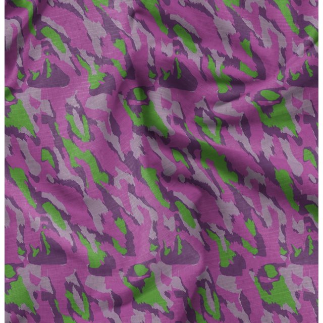 Soimoi polyester Crepe Fabric Tiger Animal Skin Fabric Prints By Yard 52 Inch Wide