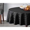 thumbnail image 4 of Hometrends nappe rayée en microfibre 70" ronde, noire, 4 of 6