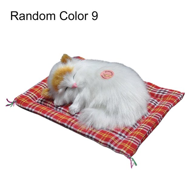 Simulation Mini Cat High Simulation Breathable Birthday Gifts Cloth Pad Plush Cats for Kids