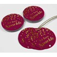 thumbnail image 4 of Inkdotpot Gold Foil Paper Hang Tags Let Love Sparkle Wedding Favor Tags 50 Pieces, 4 of 6