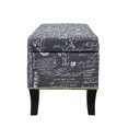 thumbnail image 2 of Sydney Grey Linen Storage Ottoman, 2 of 9